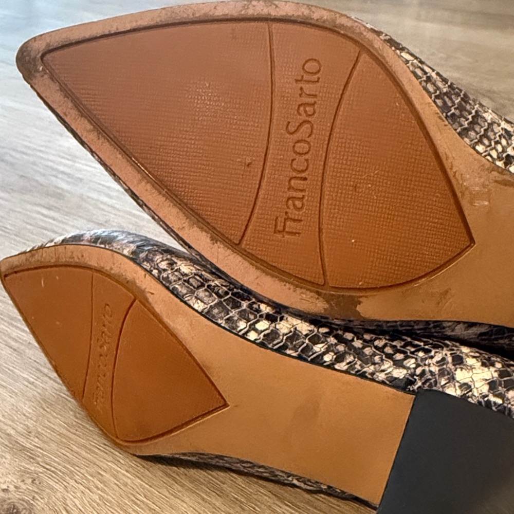 Franco Sarto Python Print Ankle Boots - image 2